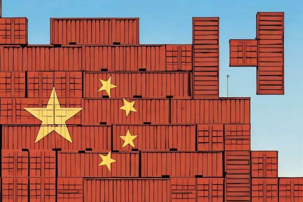 Imagen de puertos chinos estratégicos para el comercio global